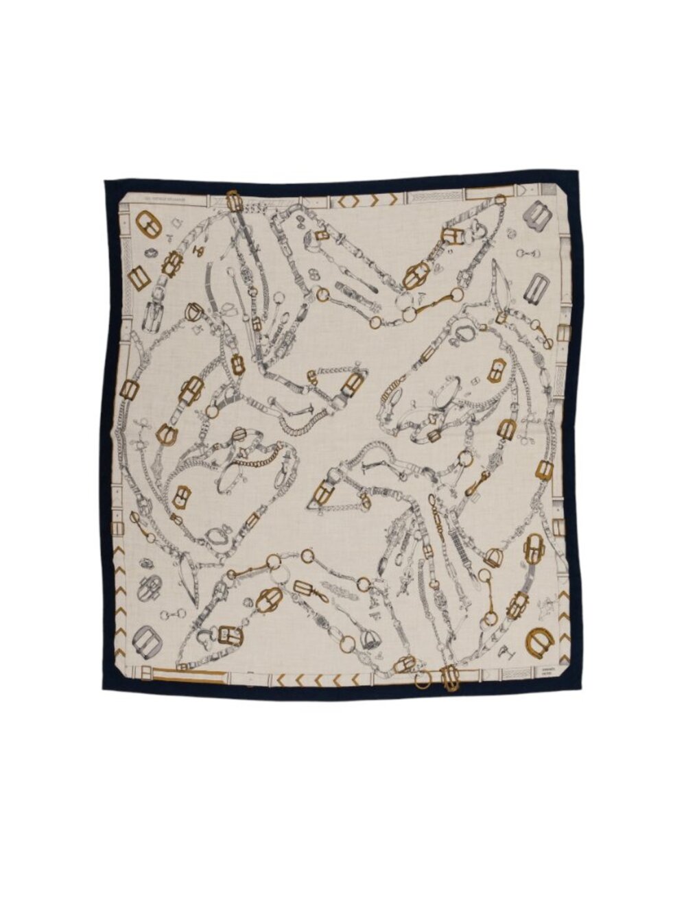 NWT HERMES Les Chevaux Dechaines Shawl Scarf 140 Cashmere Silk Octave Marsal New